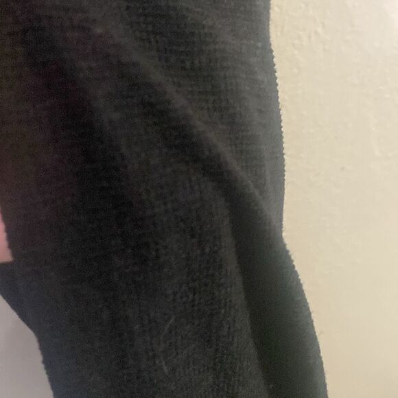 EUC Zara Womens Eyelet Little Black Midi Dress with Delicate Lace Accents - Picture 6 of 12